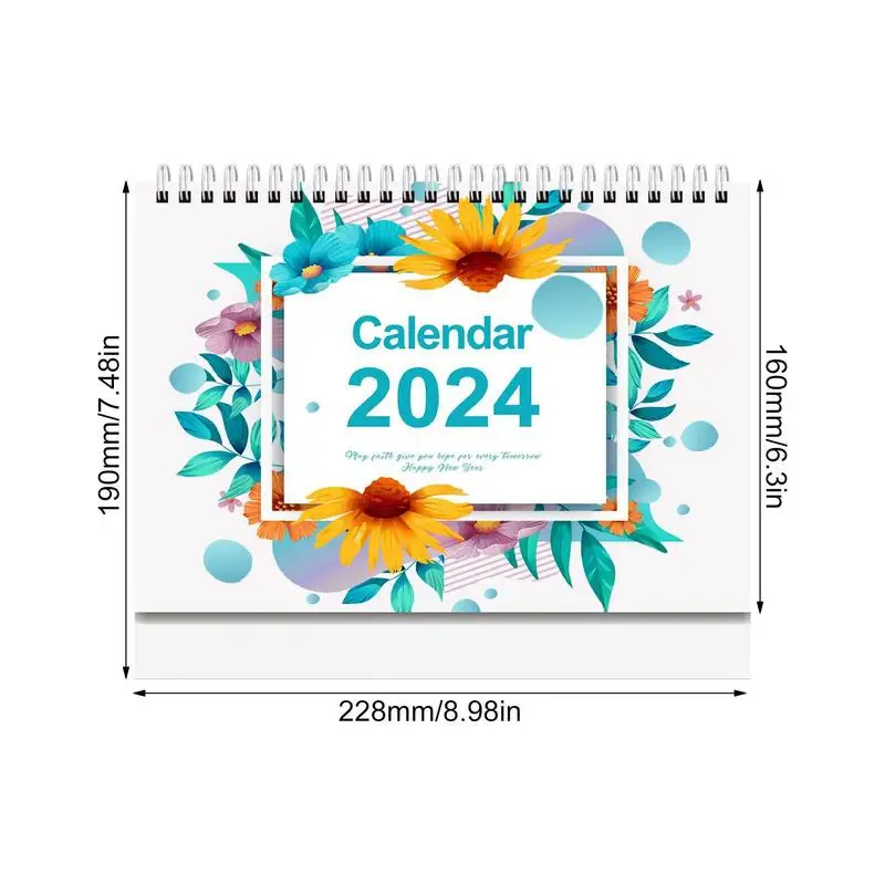 Настольный календарь 2024, календарь на английском языке 2024-2025 с июля  2024 по декабрь 2025, металлическая катушка 365 дней, обратный отсчет, стоя  переворачивание | AliExpress