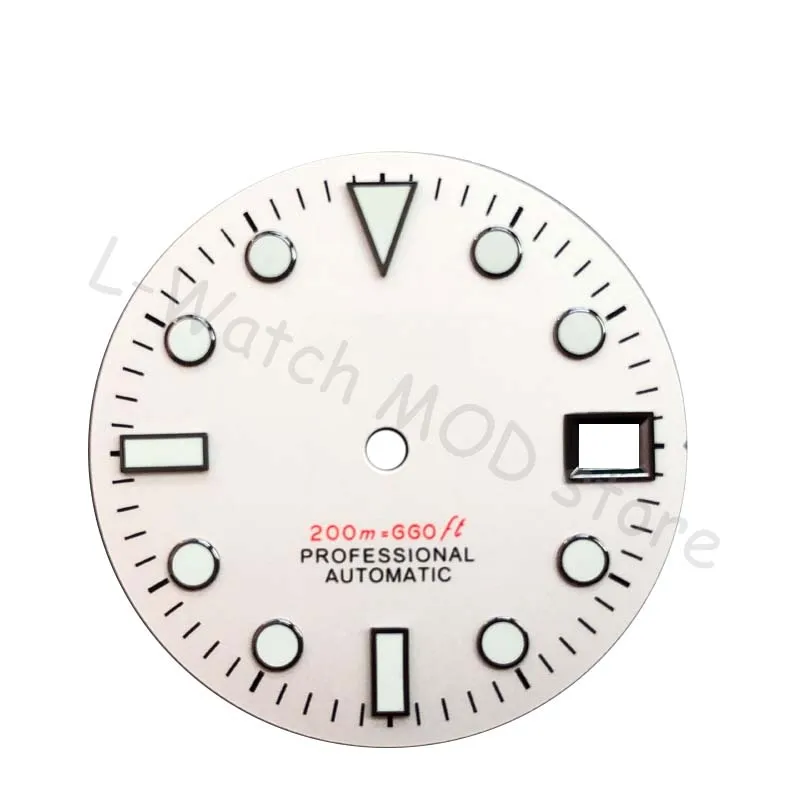 Seiko-Reloj de pulsera con esfera blanca prosfex NH35, nuevo estilo, más movimientos, Skx007/009, tortuga abulón, 2022mm, 28,5