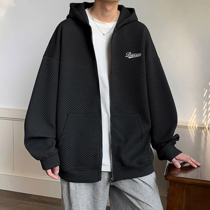 

Куртка мужская с принтом, на молнии, осень, 2022