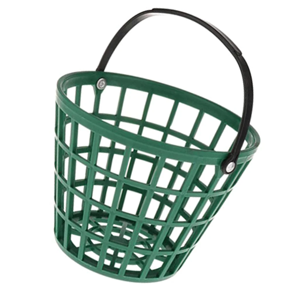 

Golf Pick Basket Storage Portable Golfball Container Golfs Bucket Sports Balls Collecting Supplies Plastic Golfing Handle Shelf