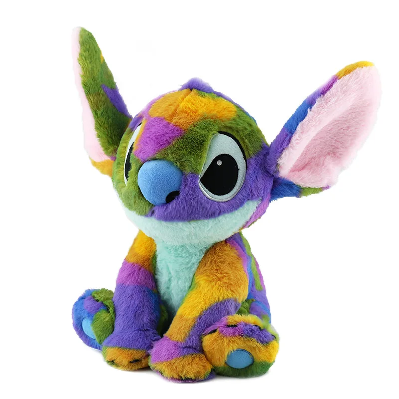 Мягкая игрушка Disney Animation Various Stitch Kawaii смешная кукла на штангах Радуга Лило и Фор детский подарок украшение комнаты.