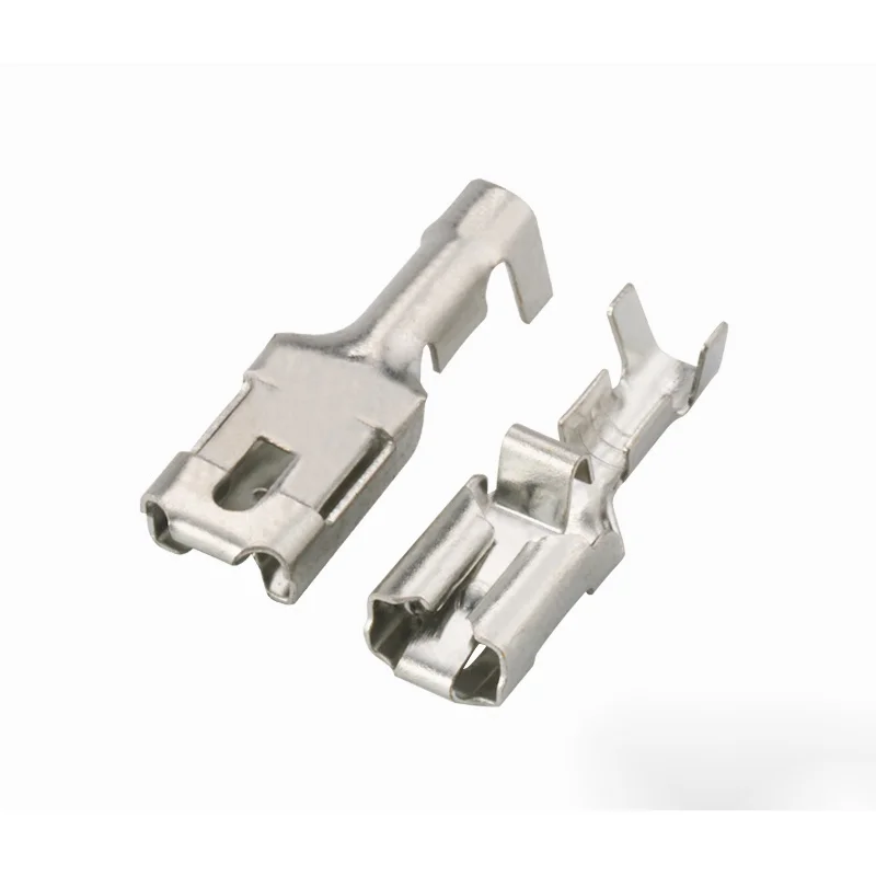 100 шт. 927854-6 Луженый 6,3 мм Автомобильный разъем, Женский Разъем