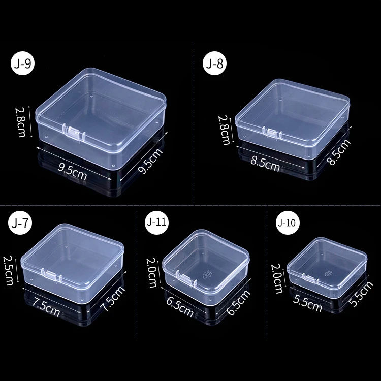 

5pcs Mini Plastic Storage Box Portable Jewelry Container Earring Storage Case Pill Medicine Storage Organizer Home Storage Tool