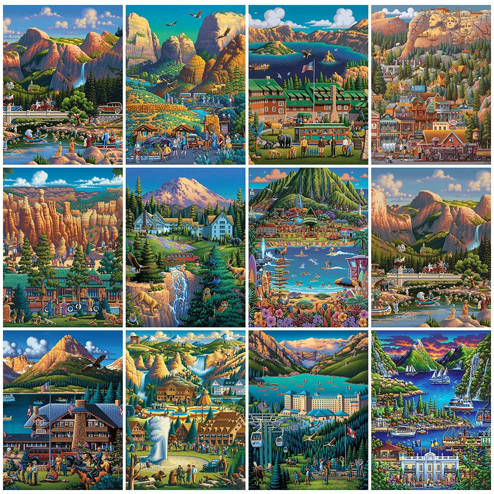 EverShine полная площадь алмазная вышивка пейзаж картина из страз мозаика гор