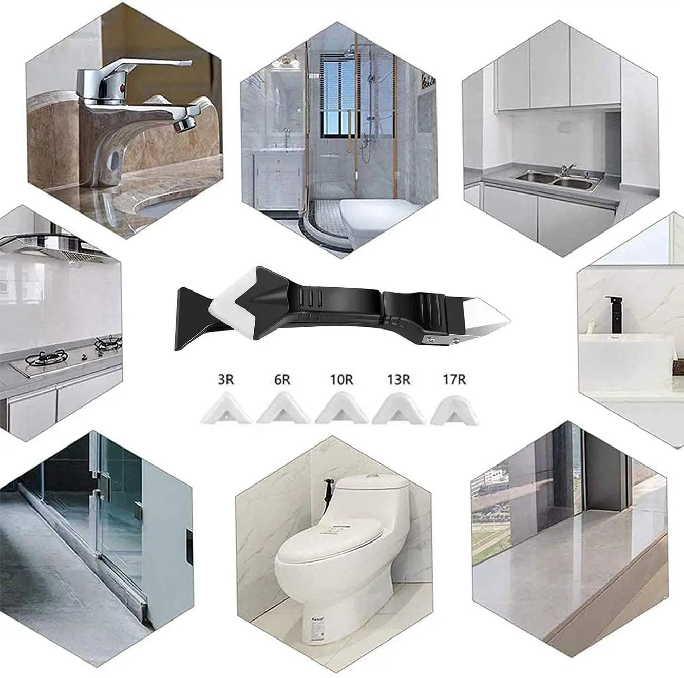 Силиконовые инструменты для герметизации 5 в 1 скребок герметичной отделки 4-35 шт.