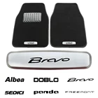 Автомобильный Ковер, эмблемы для Fiat SIENA Cronos TORO PUNTO FREEMONT DUCATO DOBLO BRAVO ARGO Albea, автомобильные коврики, металлические наклейки с эмблемой