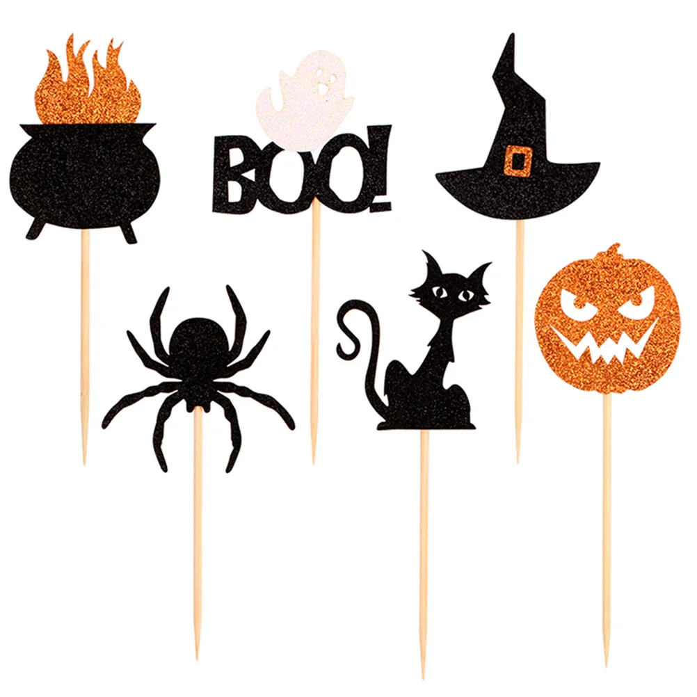 

Cupcake Toppers Topper Liners Cat Baby Shower Pumpkinpicks Decorations Toothpicks Cupcakes Cake