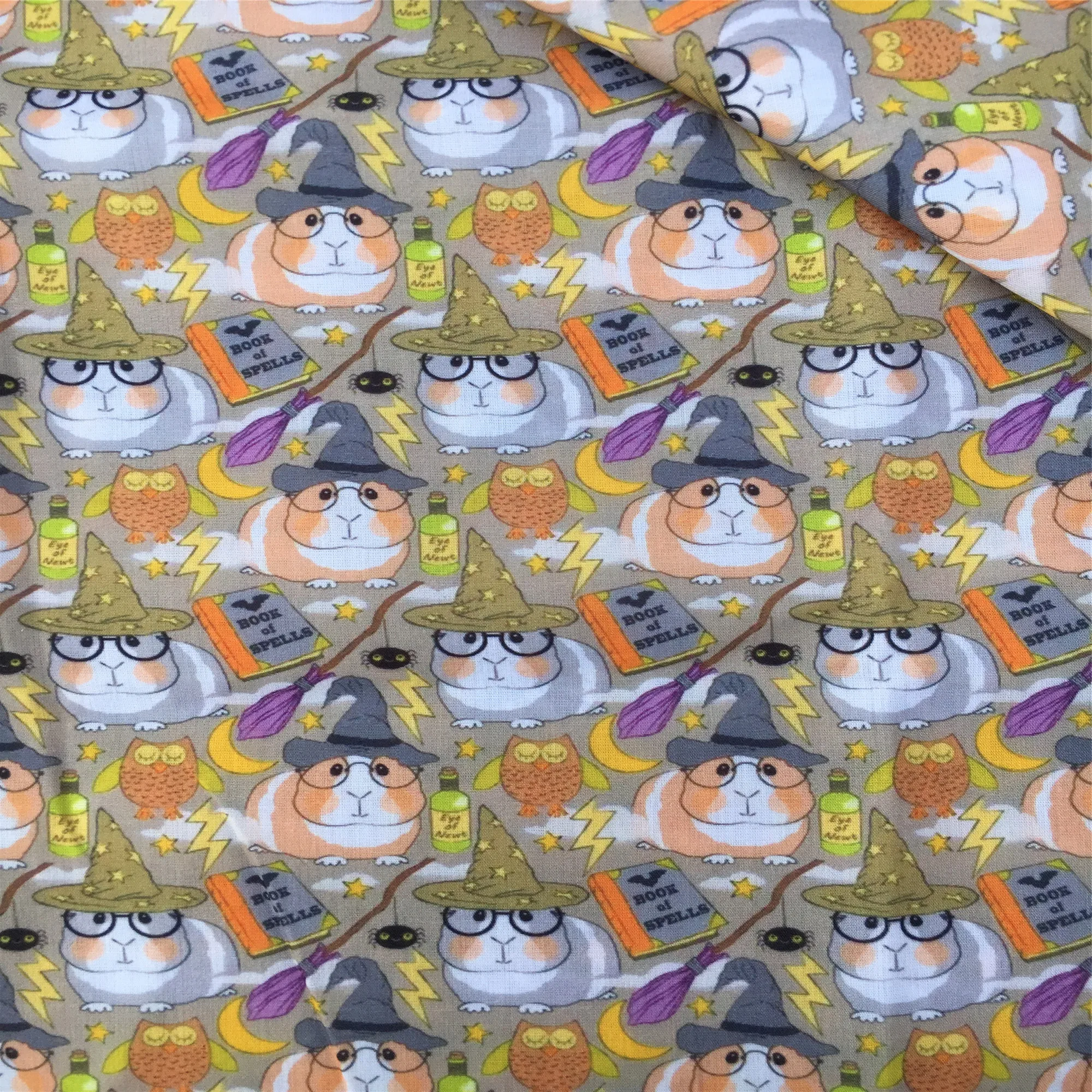 Сова Снова в школу полиэфирная хлопчатобумажная ткань для шитья предмет