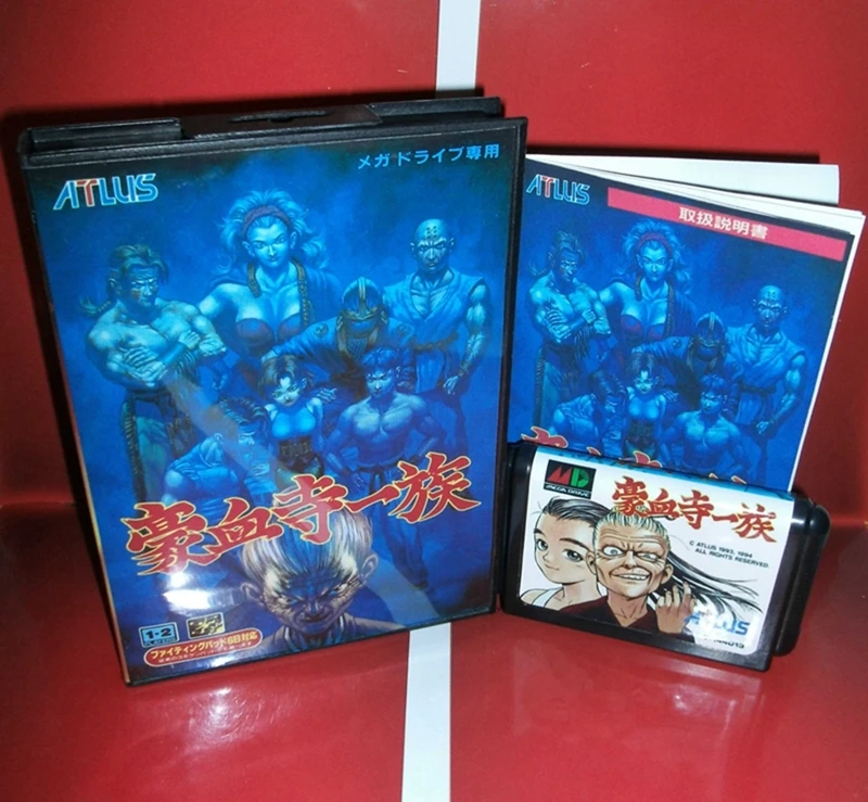 Инсталляция мощности с коробкой и руководством для 16-битной игровой картриджа Sega