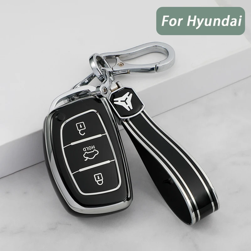

New TPU Car Key Case Cover For Hyundai Tucson Sonata Fe Creta ix25 ix35 ix45 i10 i20 i30 i40 Verna Solaris Mistra Elantra Accent