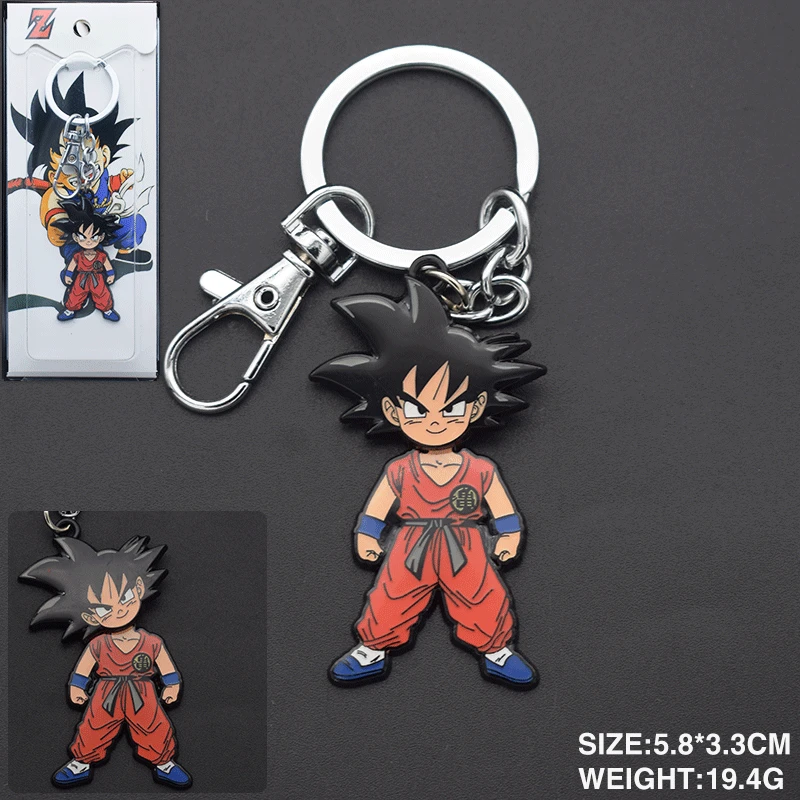 Брелок Bandai из аниме Seven Dragon Ball Wukong брелок для ключей сплава Наруто разноцветный