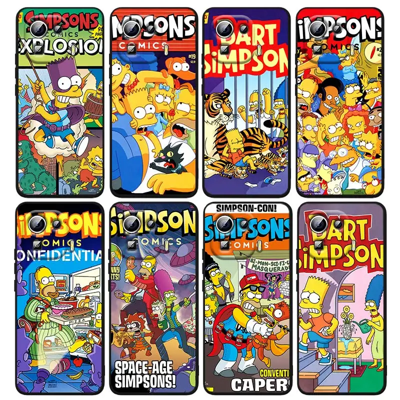 

The Simpson Disney Fashion For Xiaomi Mi 12 11T 11 11i 10i 10T 10S Note 10 9T 9 SE Lite Ultra Pro 5G Black TPU Phone Case Capa