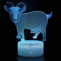 chinese zodiac 3d lamp acrylic usb led night lights neon sign lamp christmas decorations for home bedroom birthday gifts