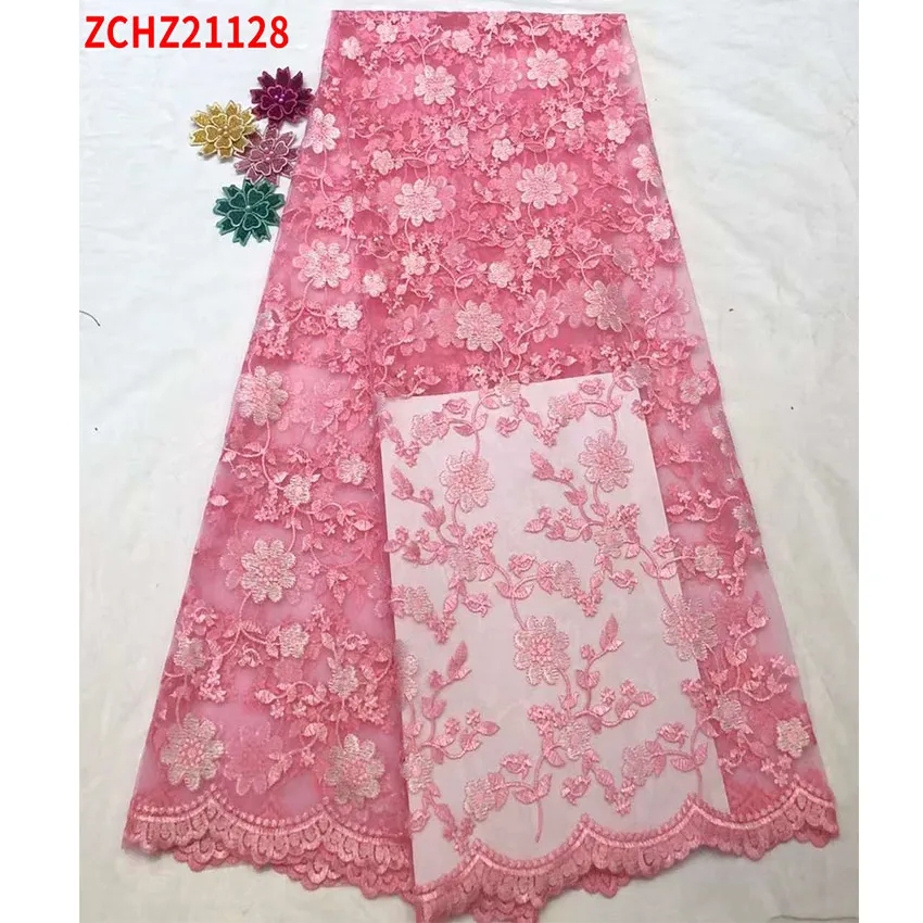 Отличительное Африканское французское Тюлевое Сетчатое кружево Анкара большая