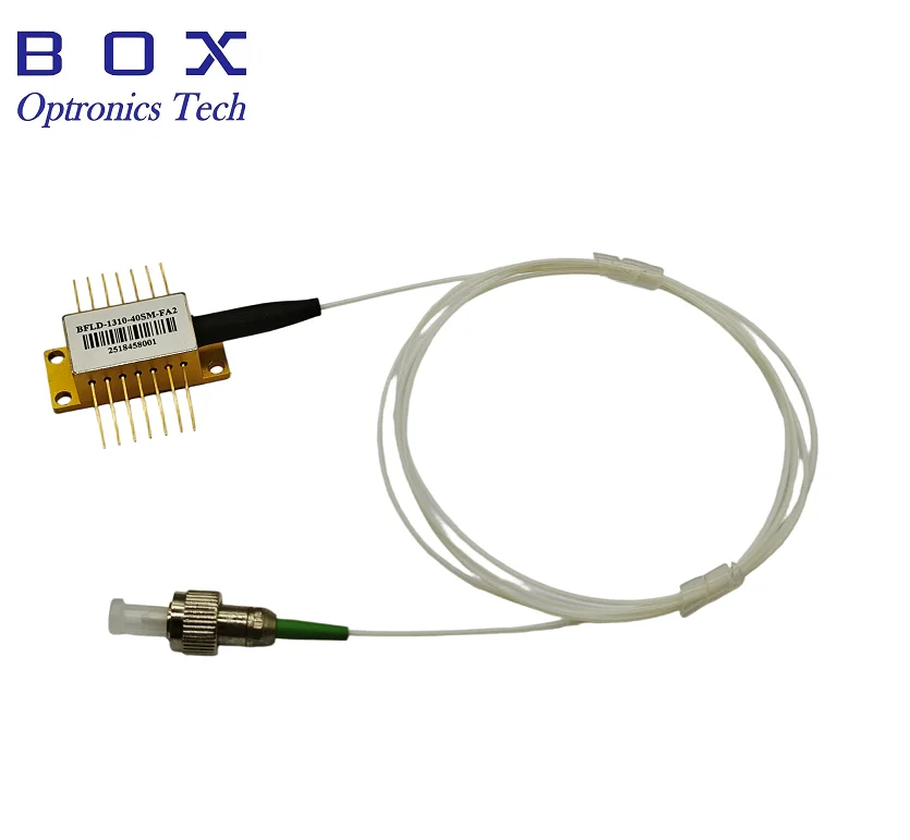 Фото Новый лазерный диод Box Optronics 1550 нм SLED, 14-контактный, в корпусе Butterfly, 10 мВт, для одномодового оптоволокна, FC APC, Telcordia GR468, 2В, гарантия 3 месяца №1