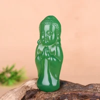 china natural agate hand carved treasure buddha jade pendant fashion boutique jewelry men and women jade child buddha necklace
