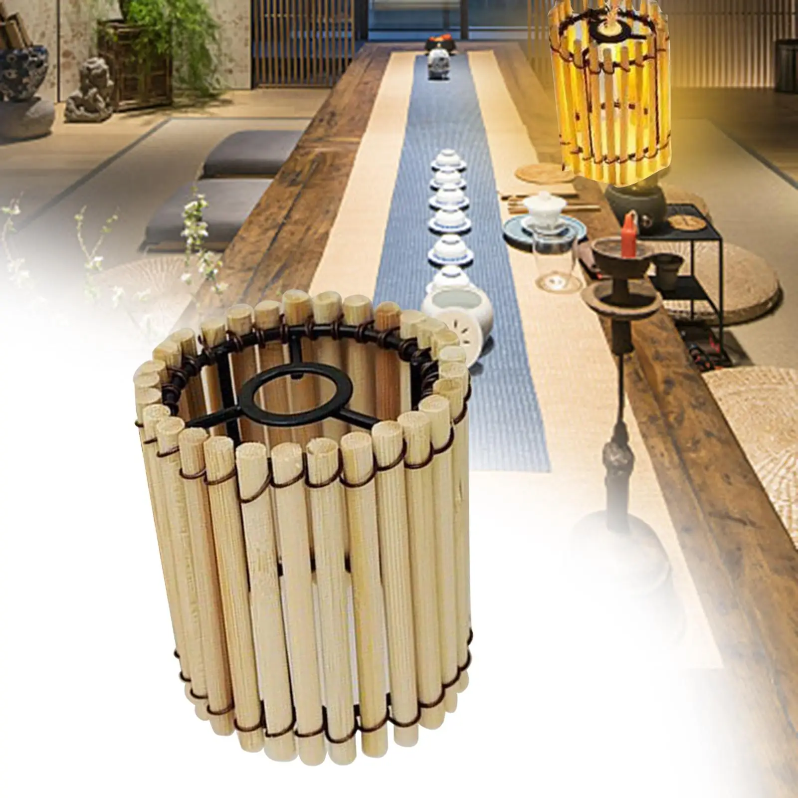 Подвесной светильник Обложка абажур плетеная искусственная фиксация сменный