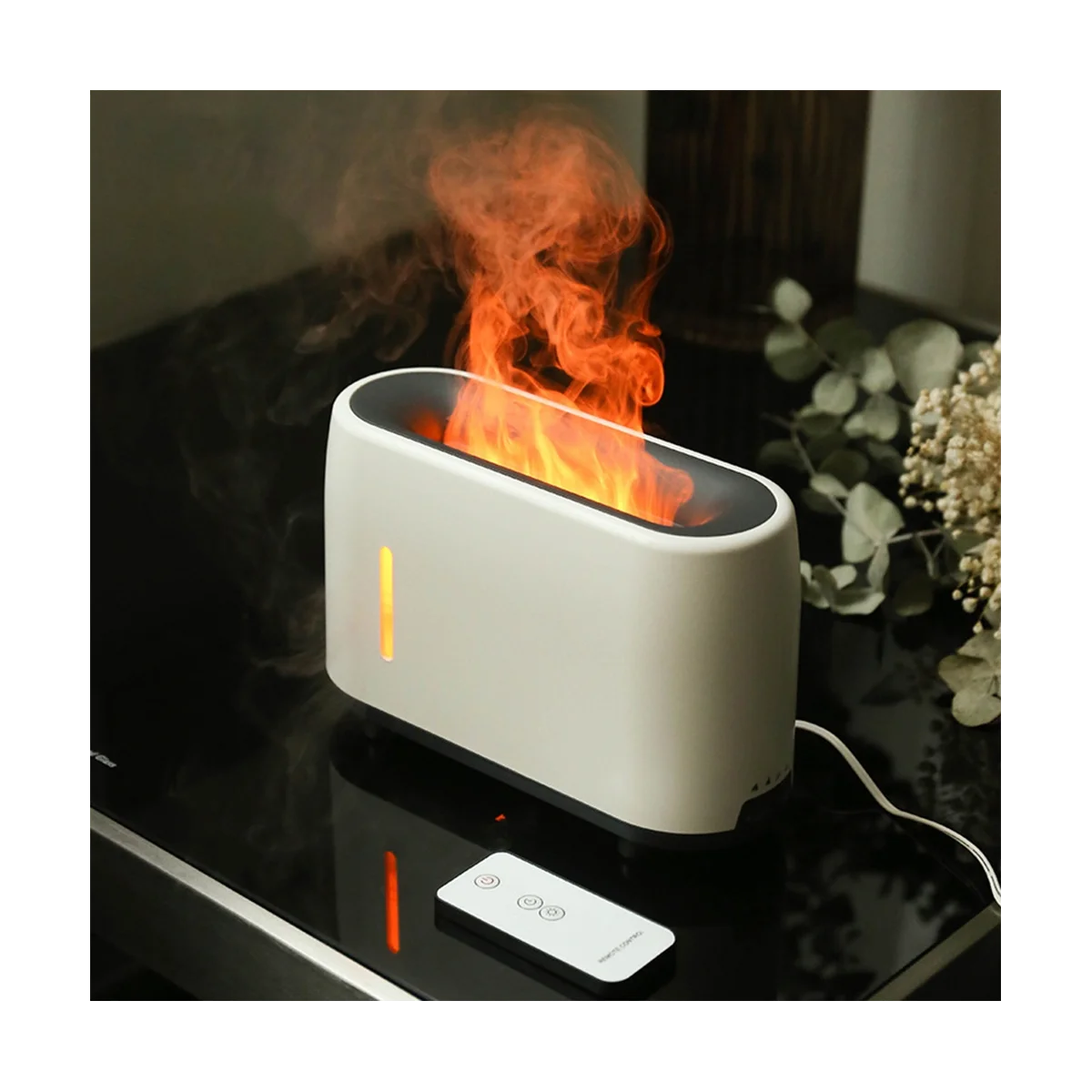 Домашний офисный диффузор с пламенем увлажнитель воздуха настольный для