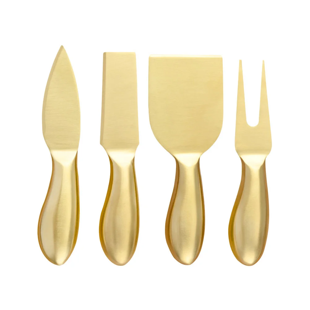 

1 Set Cooking Tools Cheese Tasting Kit Butter Spatula Gold Serving Utensils Stainless Steel Kit Sandwhich Spreader