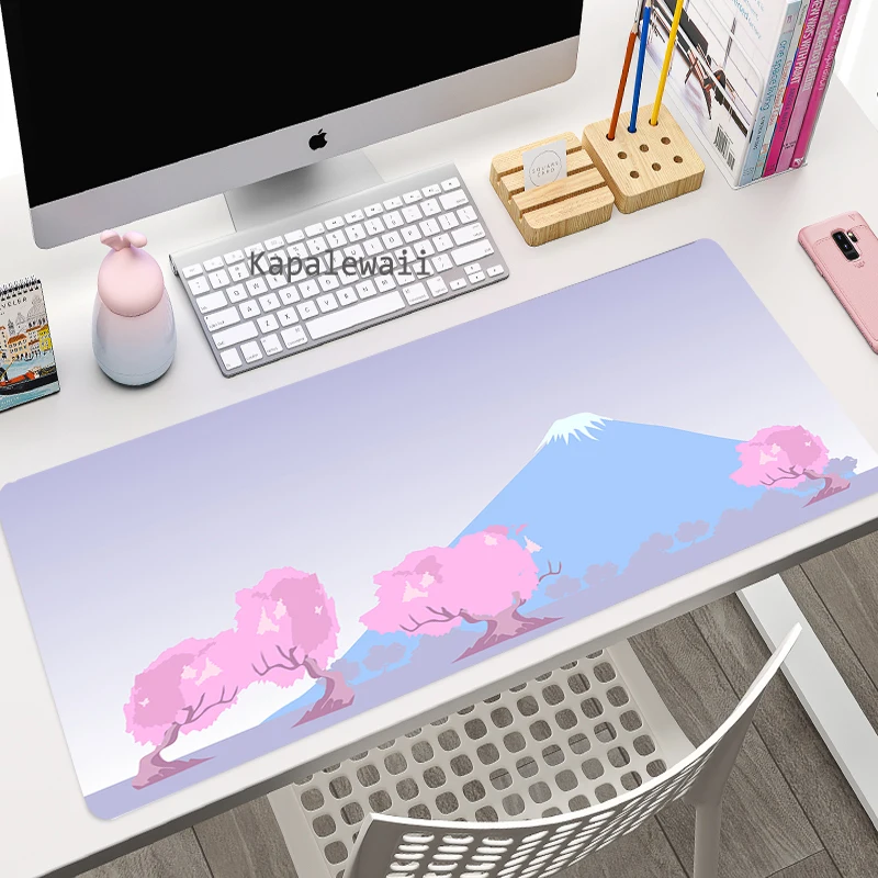 cherry blossom mouse pad computer laptop anime keyboard mouse mat large mousepad keyboards gamers decoracion desk mat for csgo free global shipping