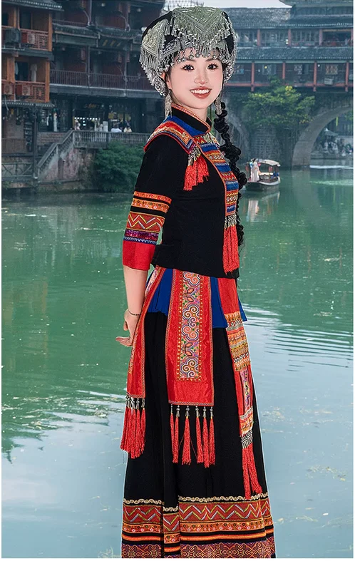 Китайские народные танцевальные костюмы Yao для выступлений этнических