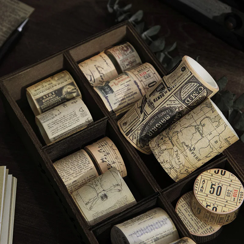 MOHAMM 1 рулон многофункциональная Ретро васи лента для журнала Скрапбукинг дневник