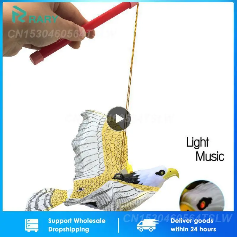 

Luminous Bird With Music Repellent Hanging Eagle Flying Bird Scarer Garden Decoration Portable Flying Bird Garden Decoration