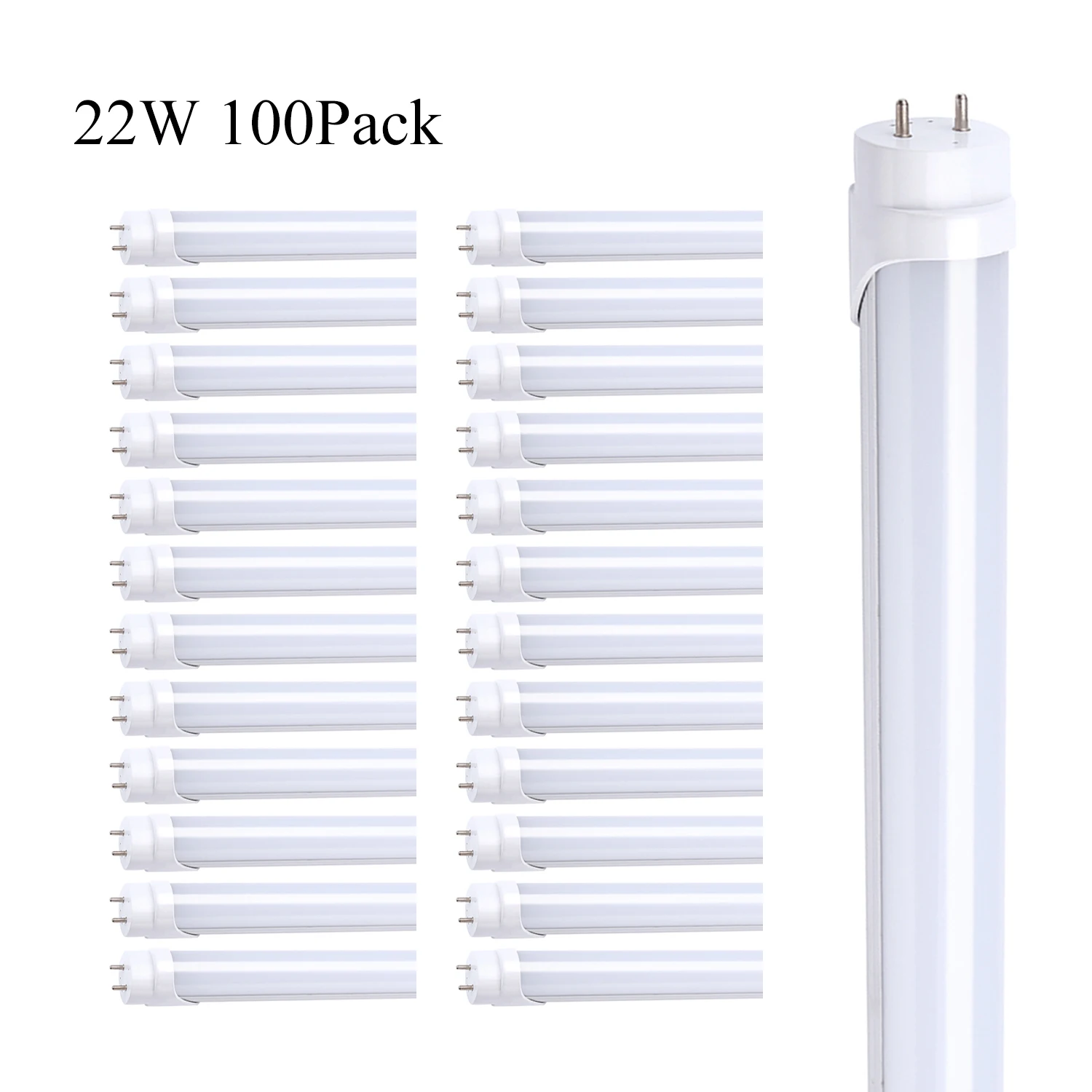 Frost Cover Cold White 6000k 4ft G13 Pin Pin Led Shop Light 2160lm 8' Led Lights