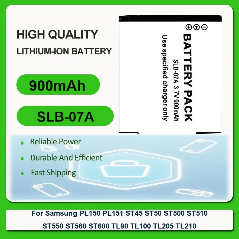 Фото Аккумулятор для Samsung PL150 PL151 ST45 ST50 ST500 ST510 ST550 ST560 ST600 TL90 TL100 TL205 TL210 ST200 ST200F PL210 WB210 SH100 №1