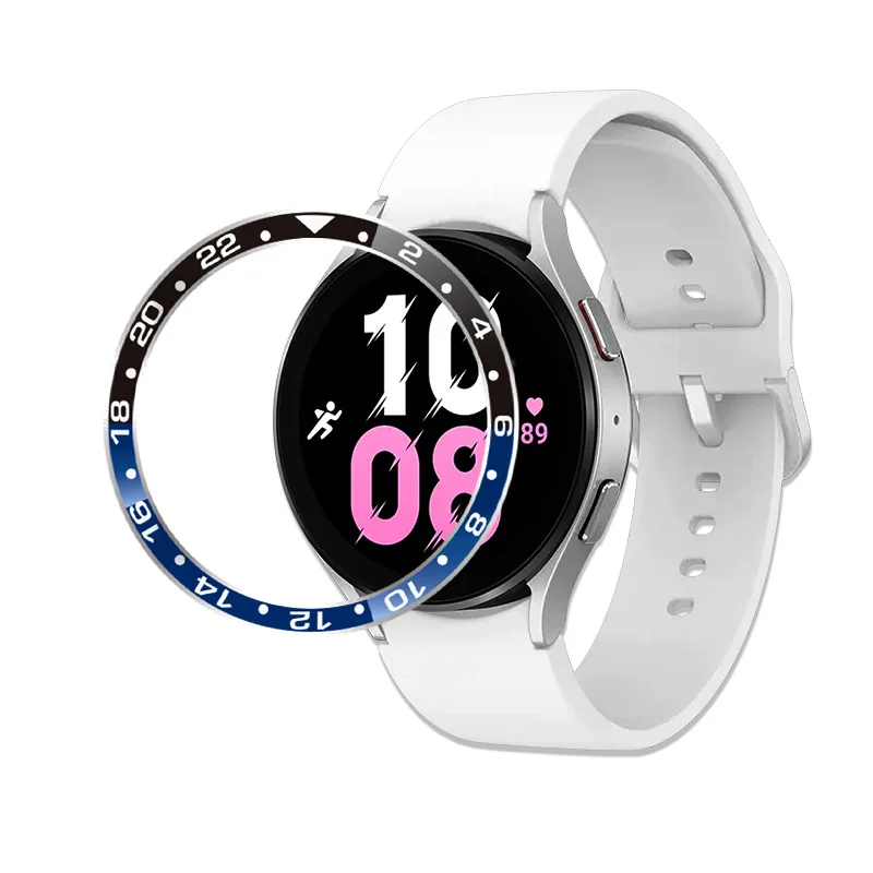 Metal Bezel for Samsung Galaxy Watch 4 Classic 46mm 42mm Alloy Cover Adhesive Case Bumper Ring For galaxy watch 4 5 40mm 44mm