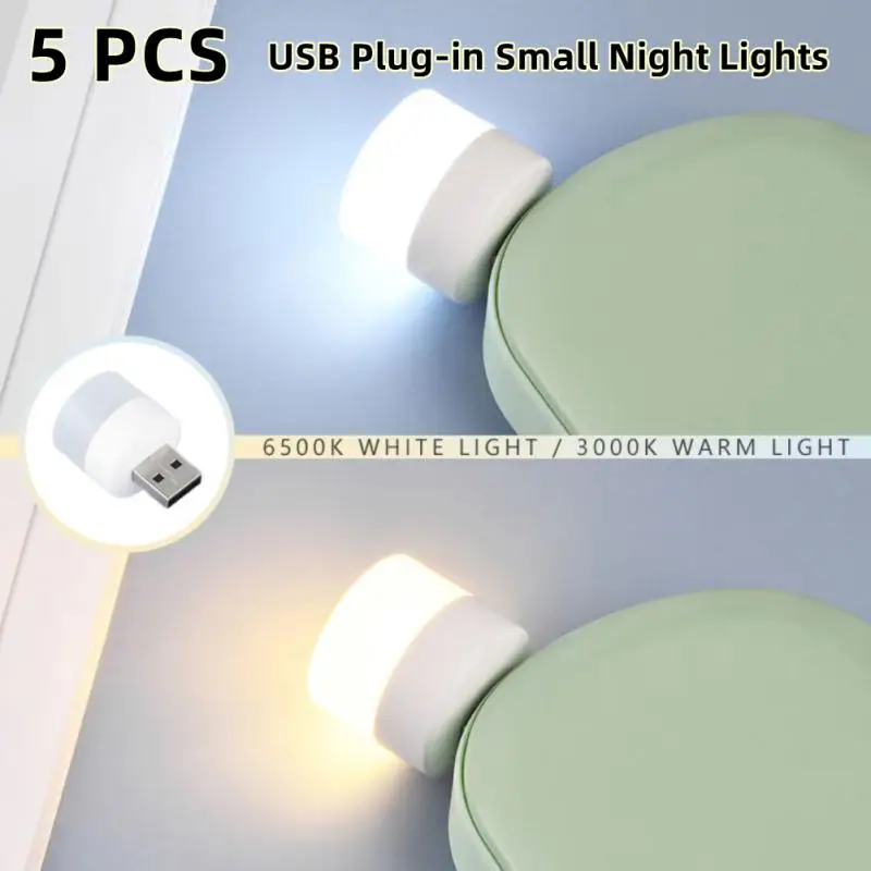 

2 шт., светодиодные мини-лампы для чтения, с USB-разъемом