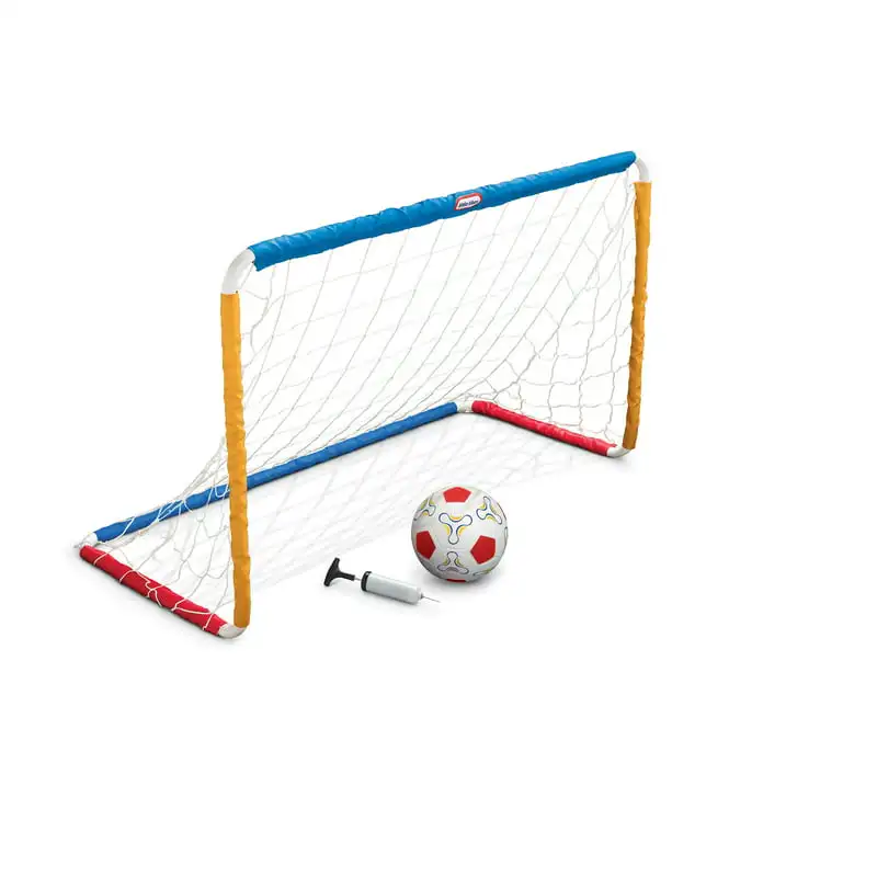 

Easy Score Toy Soccer Set with Ball, Goal, and Pump- Toy Sports Play Set for Toddlers Kids Girls Boys Ages 3 4 5+ Year Old