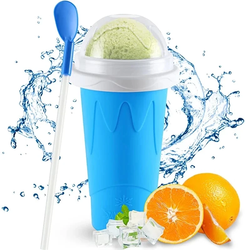 

Smoothie Cup Silicone Quick-frozen Ice Cream Maker Squeeze Cup Diy Homemade Durable Quick Cooling Slush Cups Milkshake Bottle