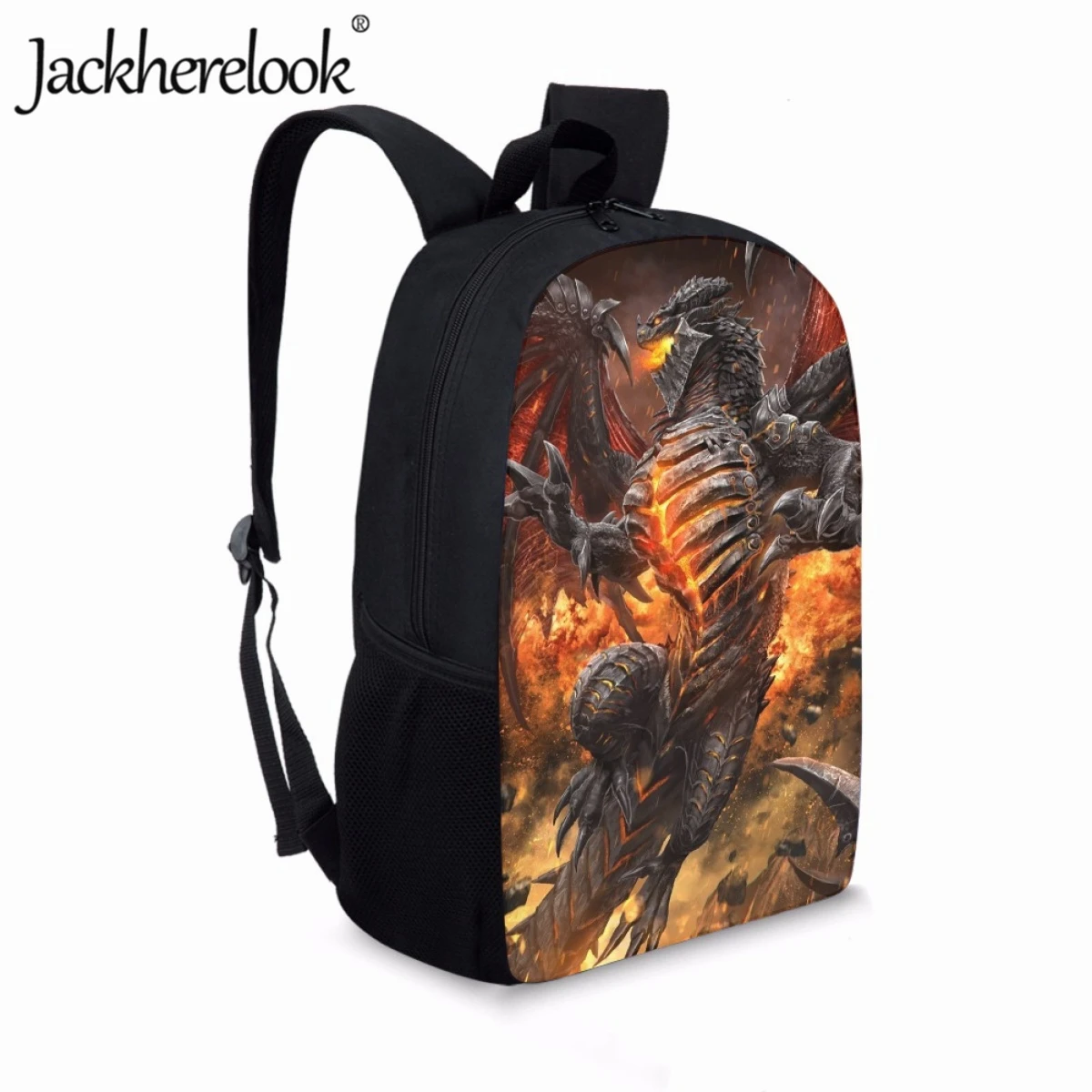 Jackherelook World of Warcraft Print School Bags Trend Design Children Travel Backpack Back to School Kids Boys 17inch Book Bag
