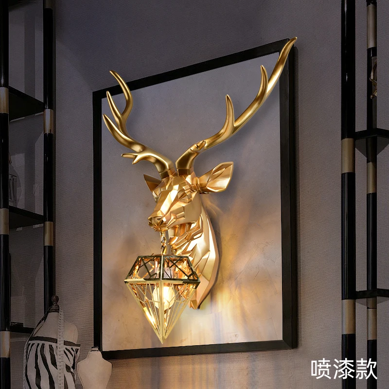 

Настенные светильники LZPZ RUI американский ретро олень