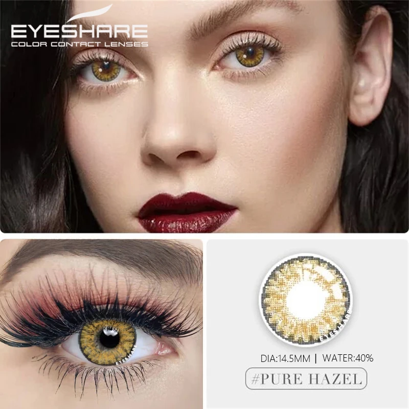 eyeshare 2pcs natural color contact lenses for eyes c28 series color cosmetic contact lenses for eye puipls colored contact lens free global shipping