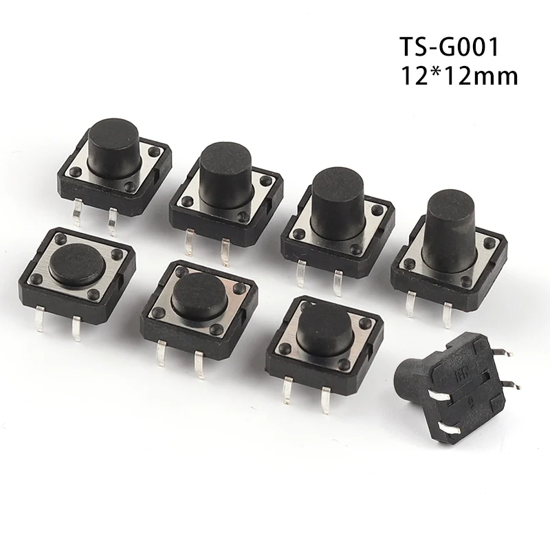 10PCS Tactile Tact Mini Push Button Switch  Micro switch 12x12 12*12*4.3mm 5mm 6 7 8 9 10 11 12 mm 4Pinc tact switch