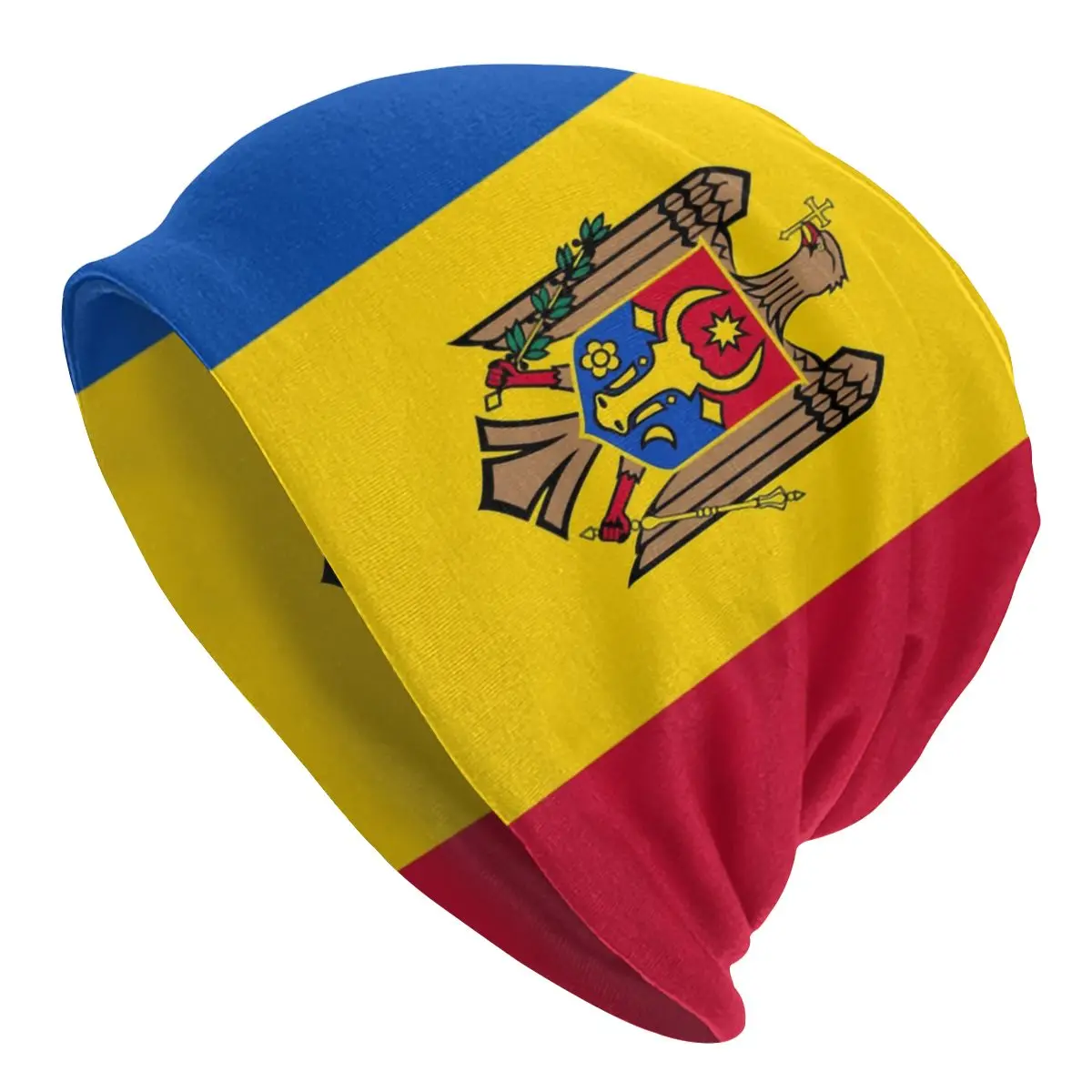 

Flag Of Moldova Bonnet Beanie Knitted Hats Women Men Hip Hop Unisex Warm Winter Skullies Beanies Cap for Ski