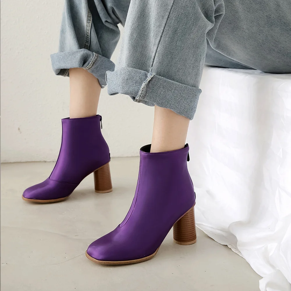 Сапоги женские новинка 2024 туфли на молнии сзади роскошные дизайнерские высоком