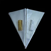 50pcsset clear cellophane packing bag transparent cone candy bag for diy wedding birthday party favors bag popcorn plastic bag