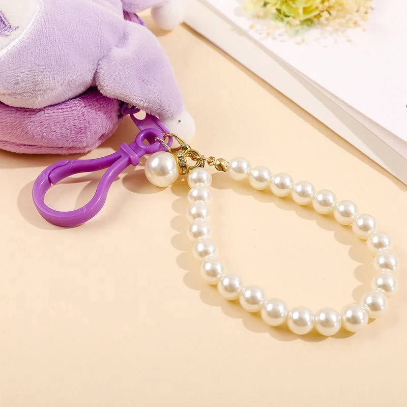 Симпатичная кукла Sanrio плюшевая маленькая сумка жемчужный брелок кошелек Cinnamoroll