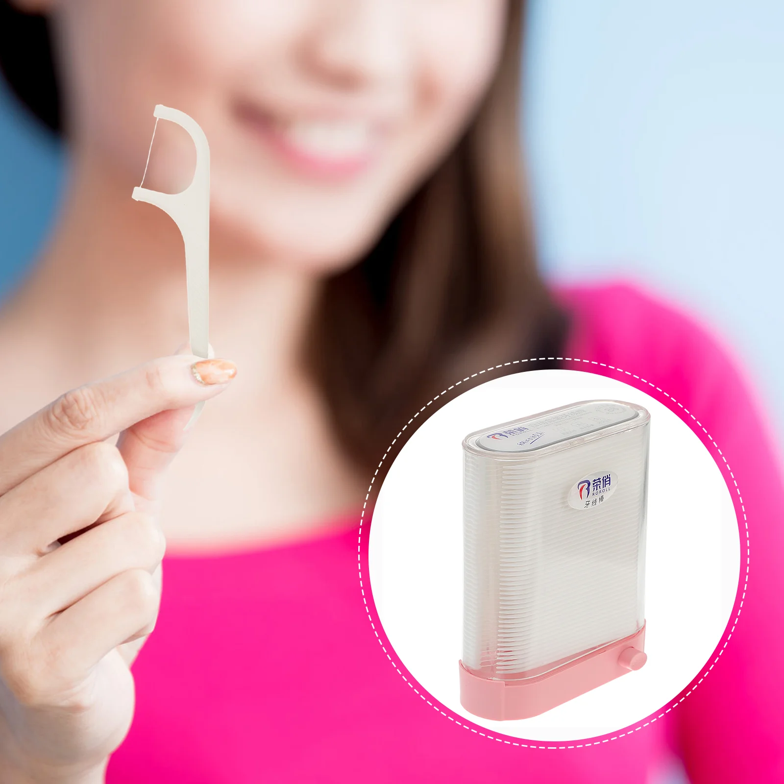 

Flosspicks Dispenser Teeth Automatic Sticks Pick Cleaning Holder Flossers Flosser Oral Boxfor Storage Interdental Case