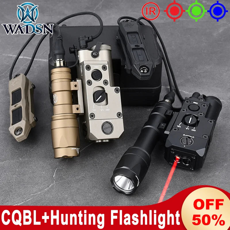 WADSN металл CQBL красный зеленый синий точечный прицел Surefire M600C/M300A фонарик белый