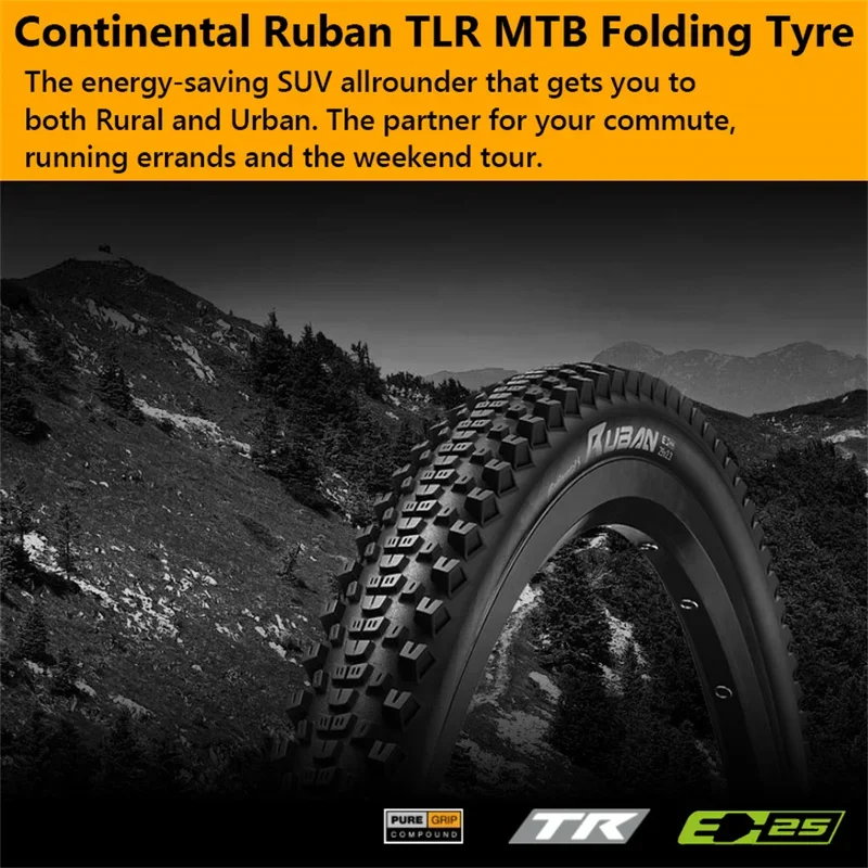 CONTINENTAL RUBAN SHIELDWALL TUBELESS TIRE MTB 27 5/29IN TLR E-25 складная шина 29 дюймов XC TIre