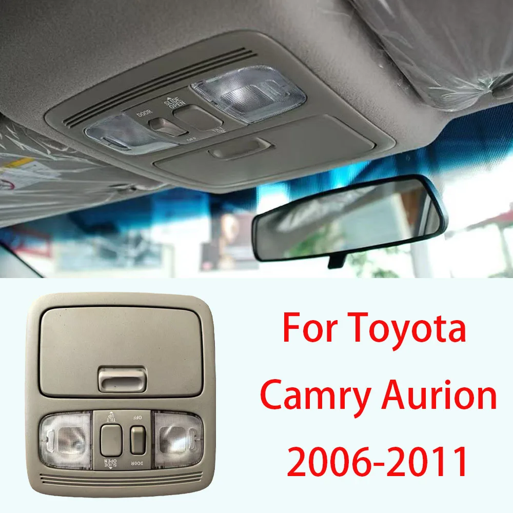 Фото Передний светильник для чтения LINGJIE для Toyota Camry Aurion 2006-2011, внутреннее освещение, выключатель люка №1