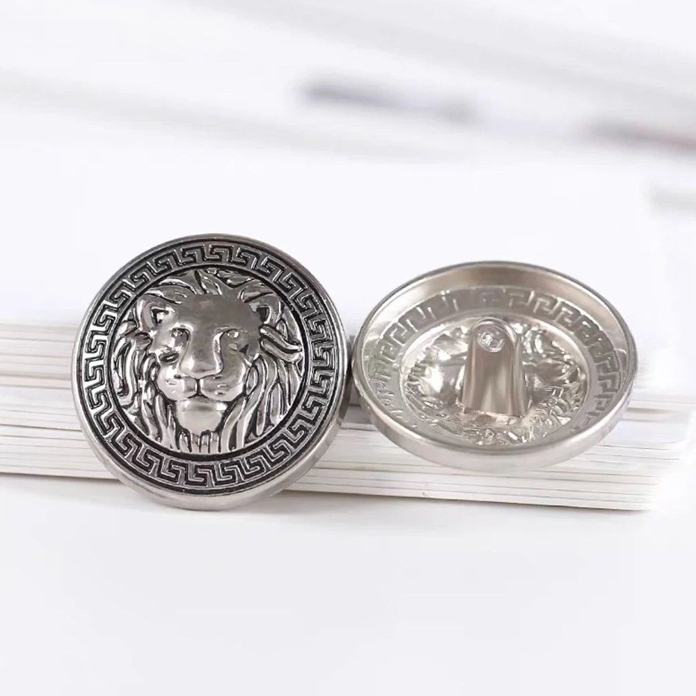 10 шт./компл. золотые серебряные высококачественные круглые металлические