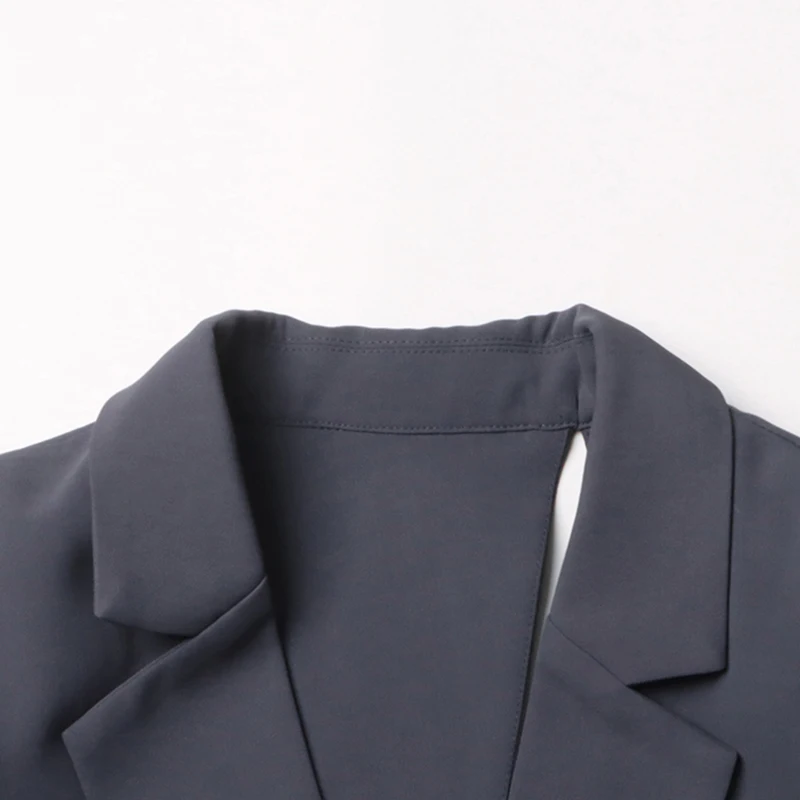 Женский Асимметричный Блейзер BPN элегантный блейзер с отложным воротником и