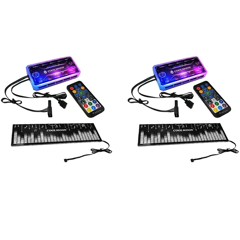 

2 шт., Светодиодная лента с изменением цвета, для компьютера