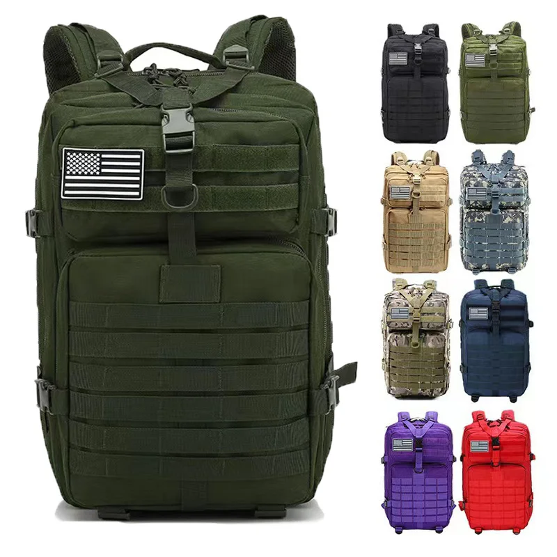 

Military Tactical Backpack Large Army 3 Day Assault Pack Molle Bag 50L Softback Mochilas Waterproof Camping Hunting Rucksack Man