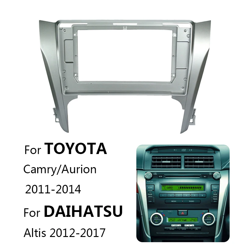 

Автомобильная Радио приборная панель 10,1 дюйма для TOYOTA Camry/Aurion 2011-2014, автомобильная стерео монтажная панель, лицевая панель, держатель центра...